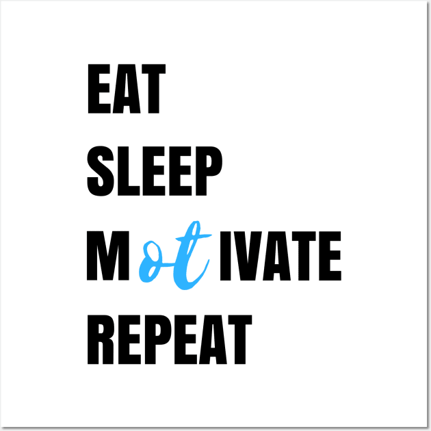 Motivate Occupational Therapy Design Wall Art by Hopscotch Shop Gifts